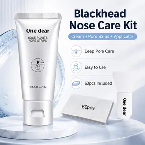 Deep Cleansing Blackhead Remover Nose Patches, Gentle Pull-Off Nasal Mask, 60-Piece Set, Ideal for Oily Skin, Unisex Use, Blackhead Removal Nose Mask