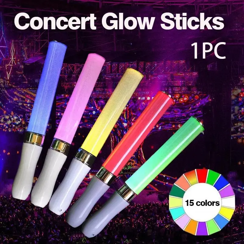 1 LED Glow Stick, Party Flashing Light, 15 Color Changes, 3 Lighting Modes, Suitable for Parties, Festivals, Birthdays, Parking Guidance, Dog Walking Safety, Vibrant Lighting, Led Light Stick, Multicolor Glow, Pet Owners, Outdoor use, Party Gifts