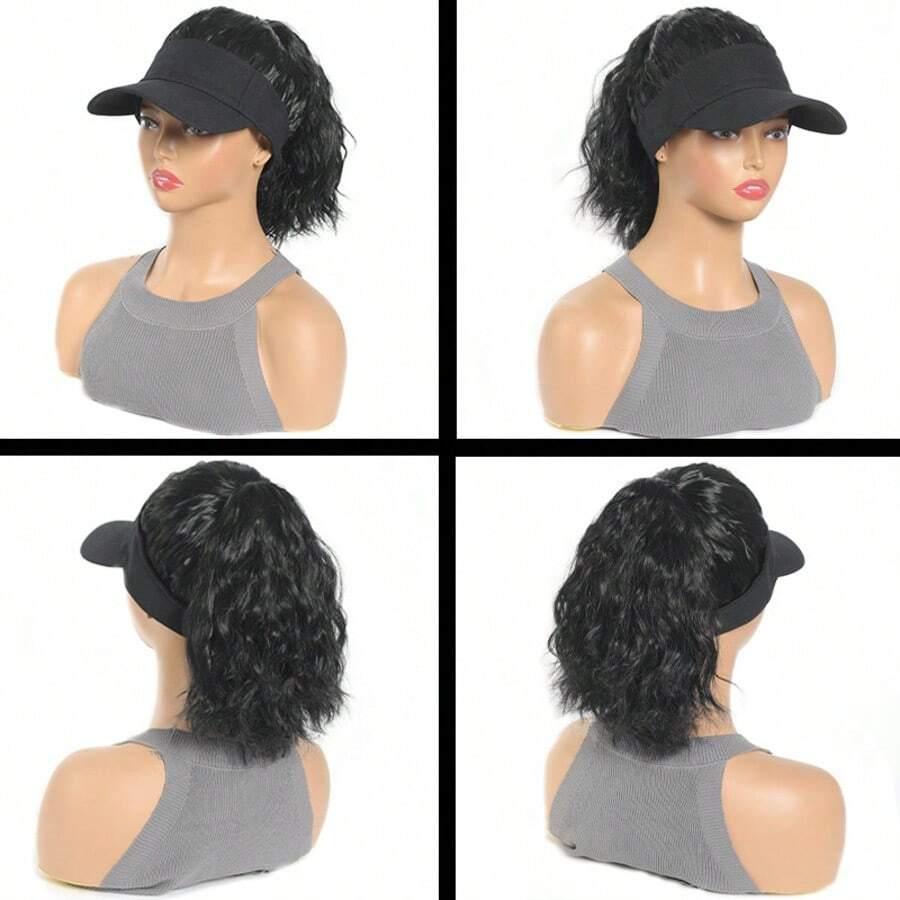 Hat With Hair Attached For Women Ponytail Curly Hair Hair Wig With Hair Cap Styling Baseball Baseball Cap Ponytail Hat Wig