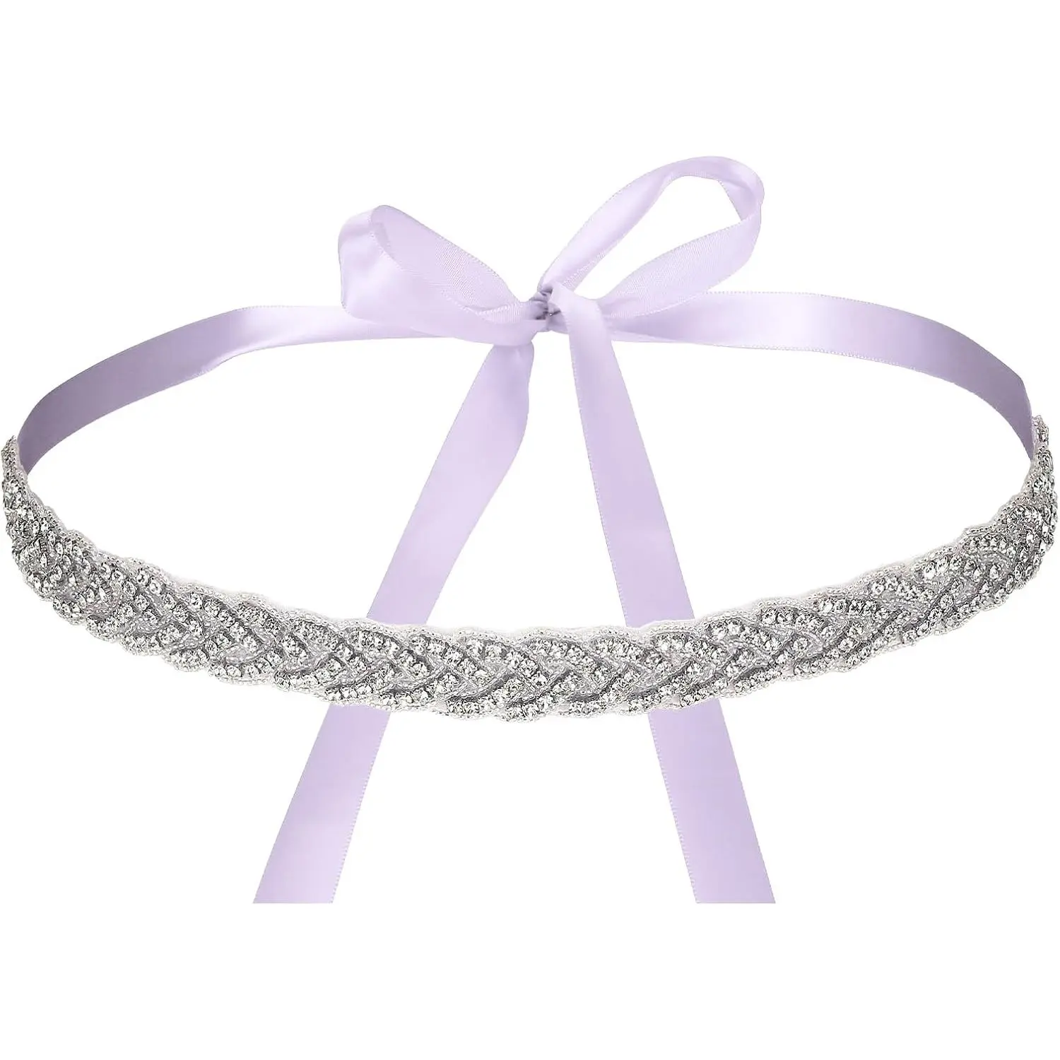 Bridal Belt, Wedding Dress Belt  with Sparkly  Rhinestone Ribbon
