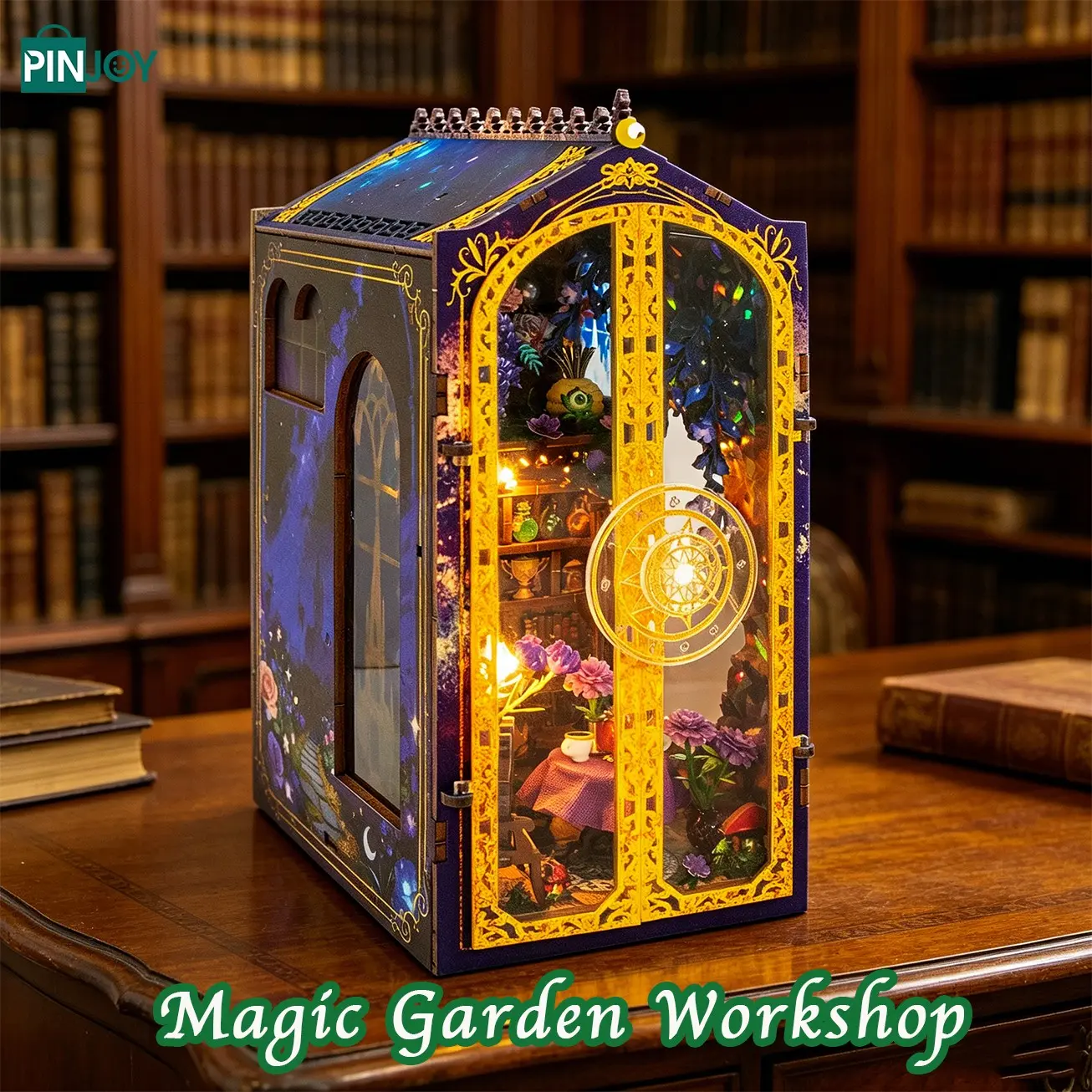 Magic Garden Cottage Model, DIY Handmade House Puzzle, Stress Relief Toy, Birthday Gift, Includes Colorful Instructions and Tool Kit