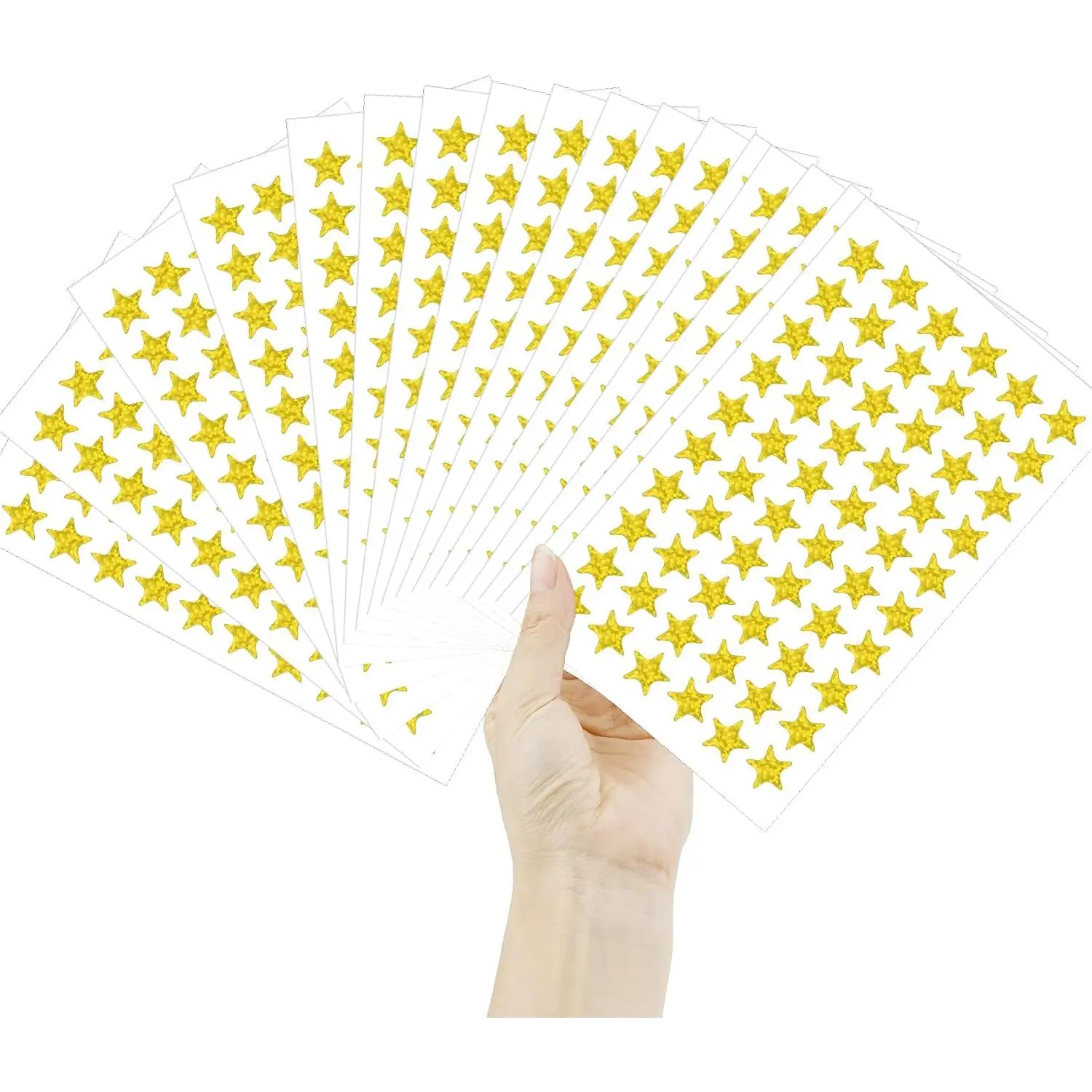 1800 count   Stickers, 30 Sheets Holographic   Sticker for  , Foil Stars Stickers, Small Mini Stars Sticker for School Planner, Behavior Chart, Classroom Teacher Supplies