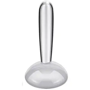 Small Glass Muller for Making Paint, Mineral Pigment Grinding Pestle 1.57 inch Flat Bottom Glass Grinding Apparatus for Watercolor Oil Painting Thangka Tempera Homemade Making Paint