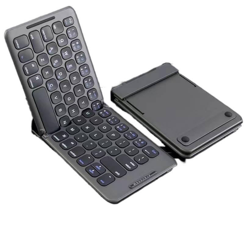 80% off Mini Bluetooth Folding Keyboard Three-Channel Three-System Universal Keyboard Portable Silent Keyboard