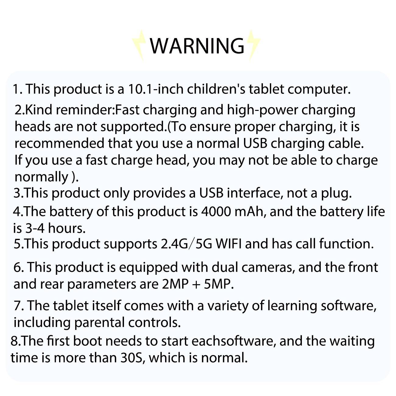 10.1-inch Touchscreen Android tablet, equipped with IWAWA education software, multiple smart applications, for home use, detachable case, portable and drop resistant, Christmas and Halloween gift, accompanying growth, no adapter, blue/pink/green