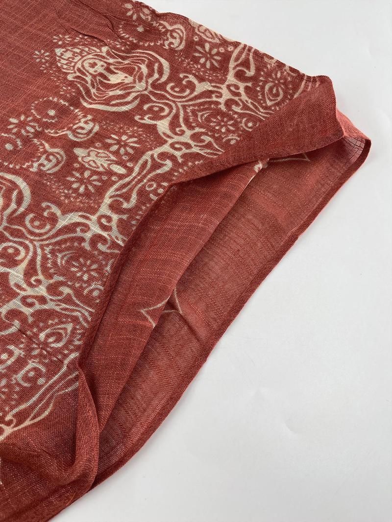 Women's Ethnic Pattern Kimono, Casual Open Front Cover Up for Beach Vacation, Ladies Clothes for Spring & Fall