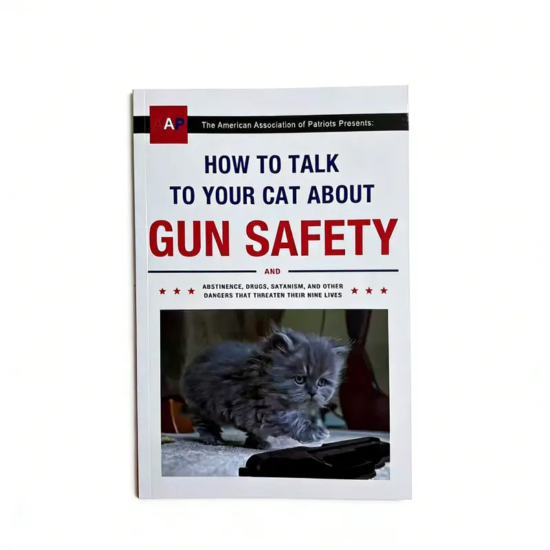 How to Talk About Gun Safety with Your Cat, Teach Children Various Dangers, Humorous Home Education, Satirical Novel, Teaching, Books