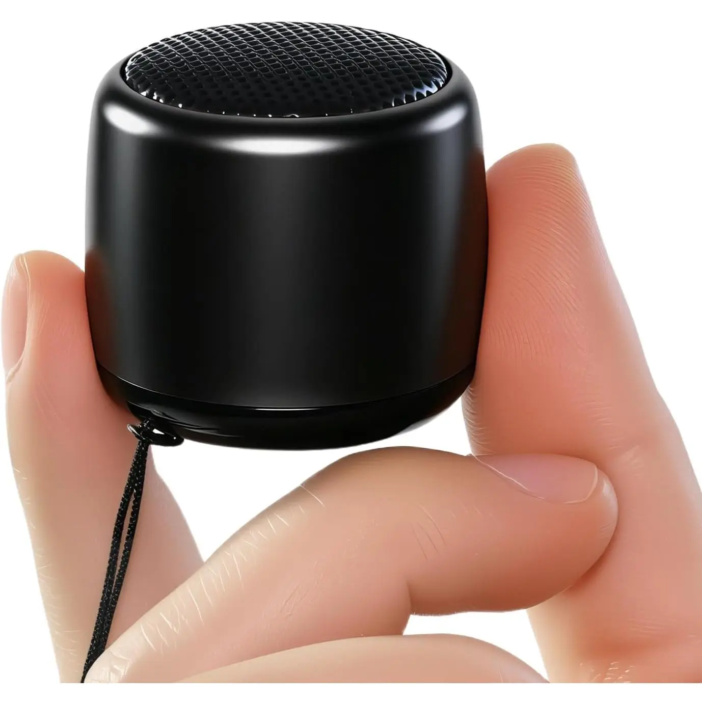 Mini Portable  Speaker with  Sound & Bass I Smallest   Speakers for Phone/PC/Tablet I Photo Selfie Button Answer Phone Calls I Cute  Speaker