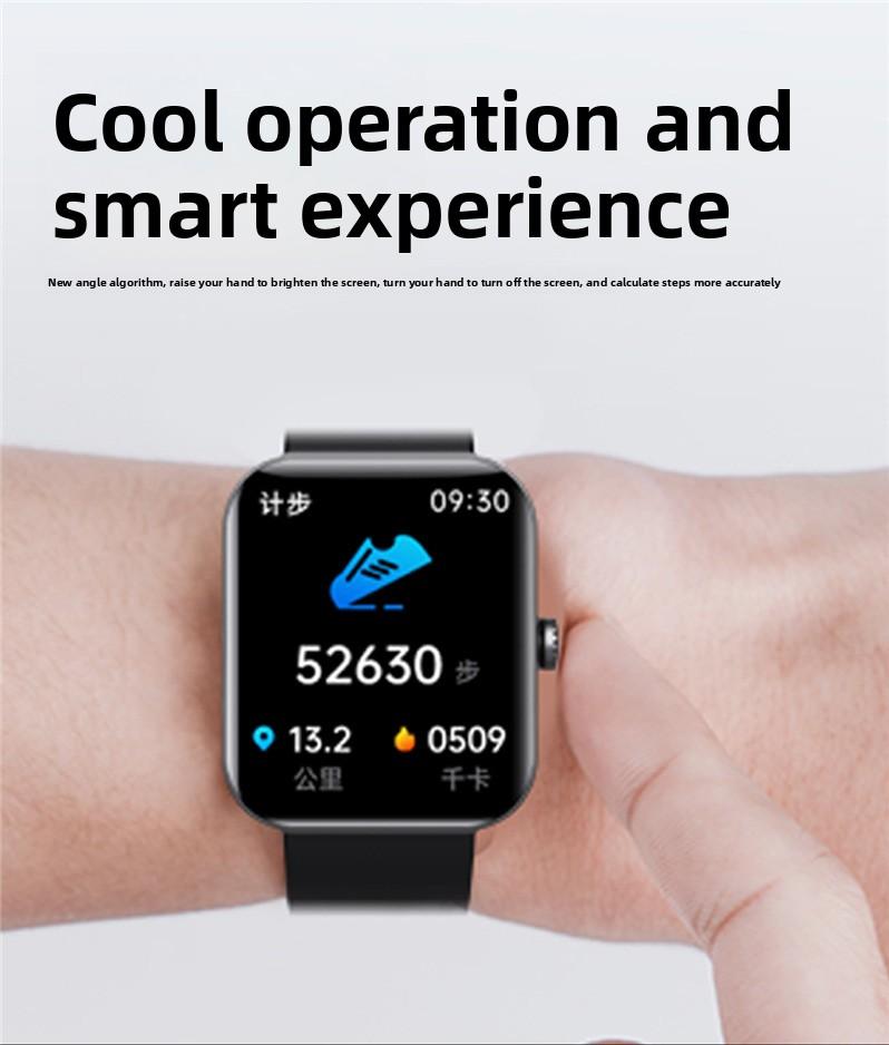 F57L Smart Watch Sports Bracelet Heart Rate Blood Pressure Monitor Body Temperature Sleep Measurement Step Counting Fitness Tracker IP68 Waterproof Smartwatch for Men Women