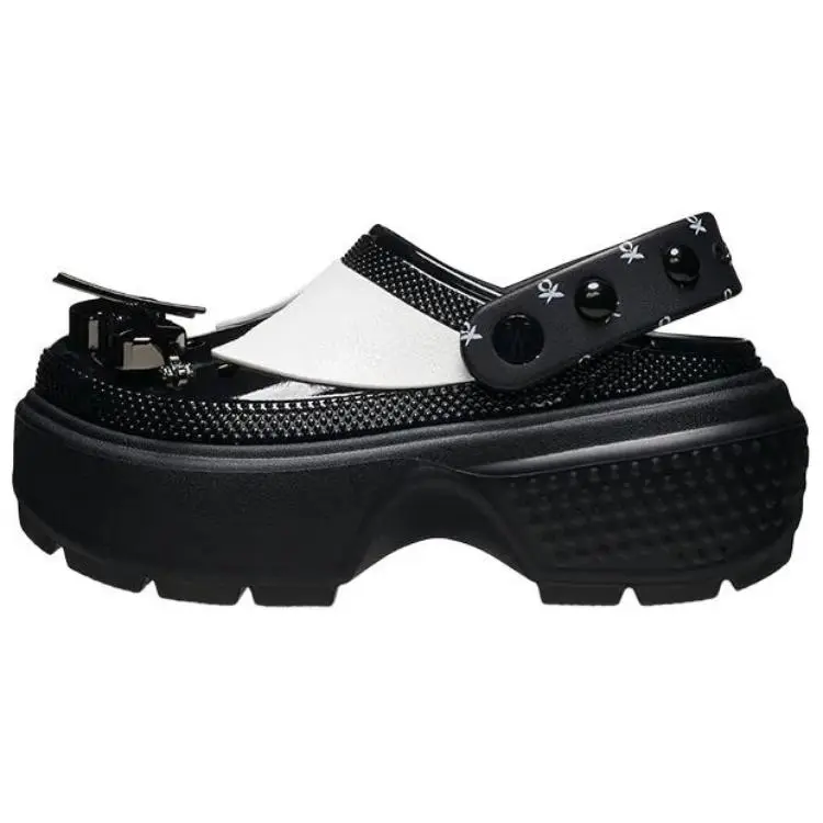 Crocs Stomp Women’s Lightweight Breathable Clog Shoes in Black Verifiable, with credentials and supporting global authentication