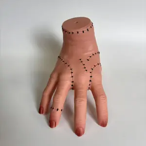 Halloween Carnival Props, Ghost Hand Wednesday Palm Rubber Hand, Prank Joke Decoration, Cross-Border Halloween Party Accessories