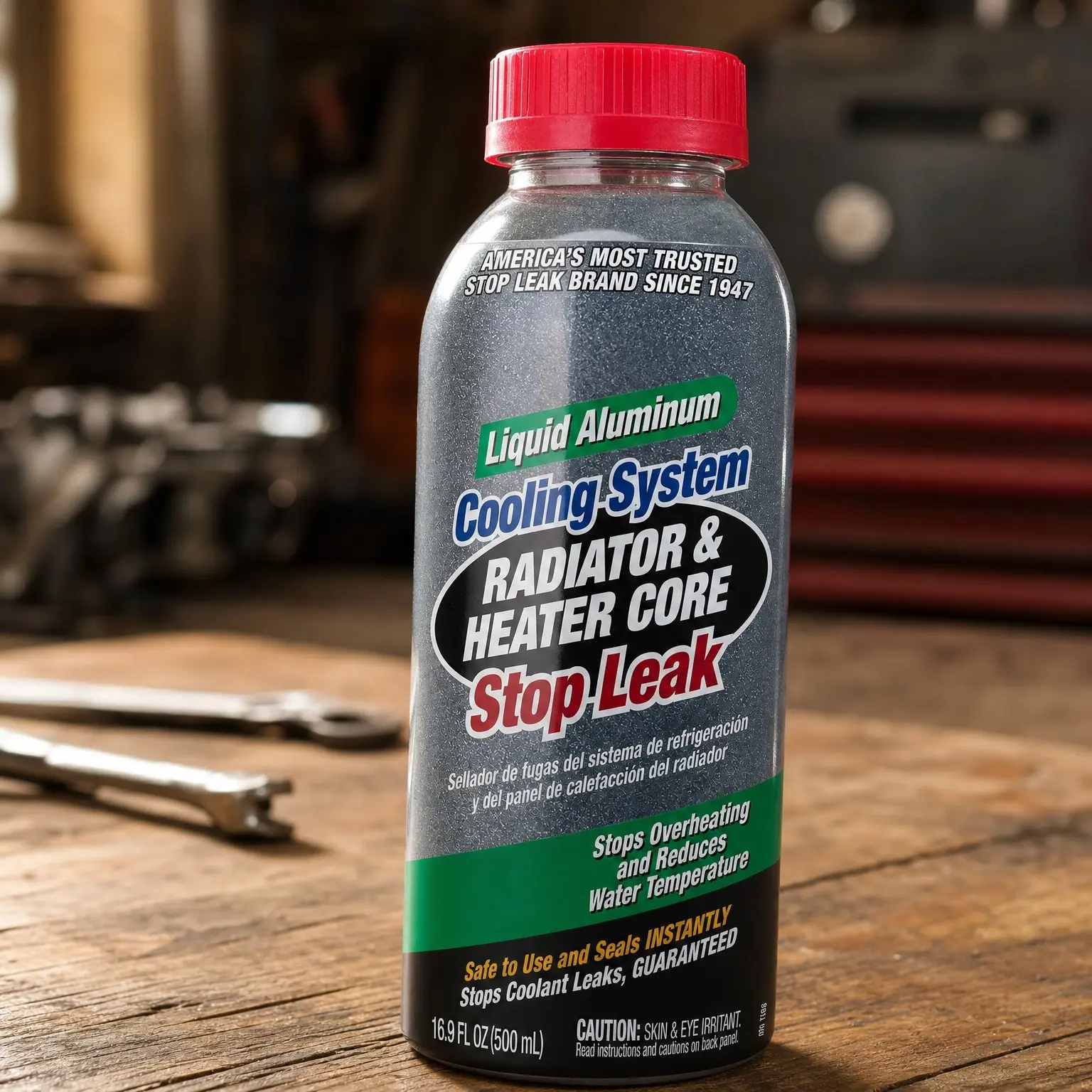 Cooling System Radiator Stop Leak 16.9 oz - Safely and Easily Seals Leaks in Plastic, Aluminum & Metal Radiators, Heater Cores, Gaskets, Freeze Plugs