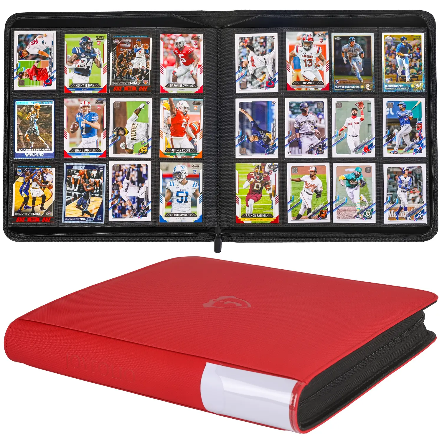 Trading Card Binder, Premium 12 Pocket Double Sided 480 Pocket PU Card Collection Binder, Collectible Trading Card Albums, Trading Card Storage for MTG, TCG, Sport Card, Game Cards