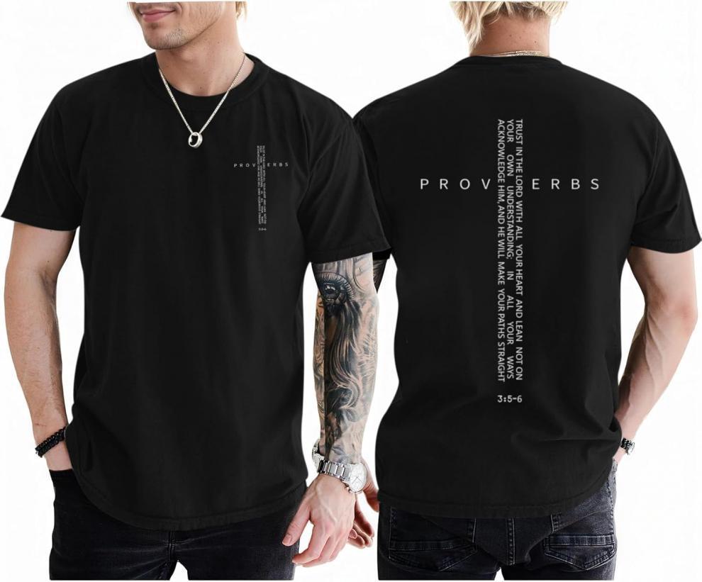 Vintage Inspired Christian T Shirts for Men Religious Graphic Cotton Tee with Cross Print Comfort Fit Short Sleeve Casual Top Biblical Apparel