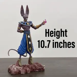 Cool Standing Desktop PC Case Ornament, Anime Figure Model, Beerus Destroyer God, Unique Decorative Item, Perfect for Fans