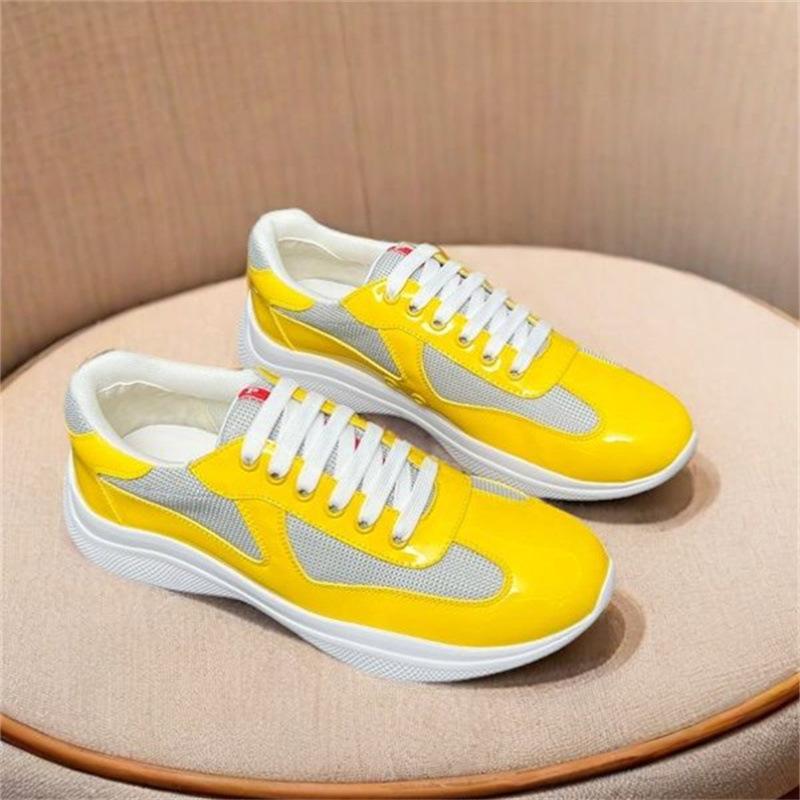 2026 High-Quality Patent Leather Fashionable Casual Sports Sneakers Breathable White Shoes Classic Men's Shoes