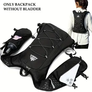 Camel Hydration Backpack Water Pack, a Running Vest Designed for Hydration (Backpack Solely, Bladder Not Included), Featuring a Multi-Pocket Layout, Breathable And Lightweight for Outdoor Activities Like Running, Cycling, Climbing, And Hiking