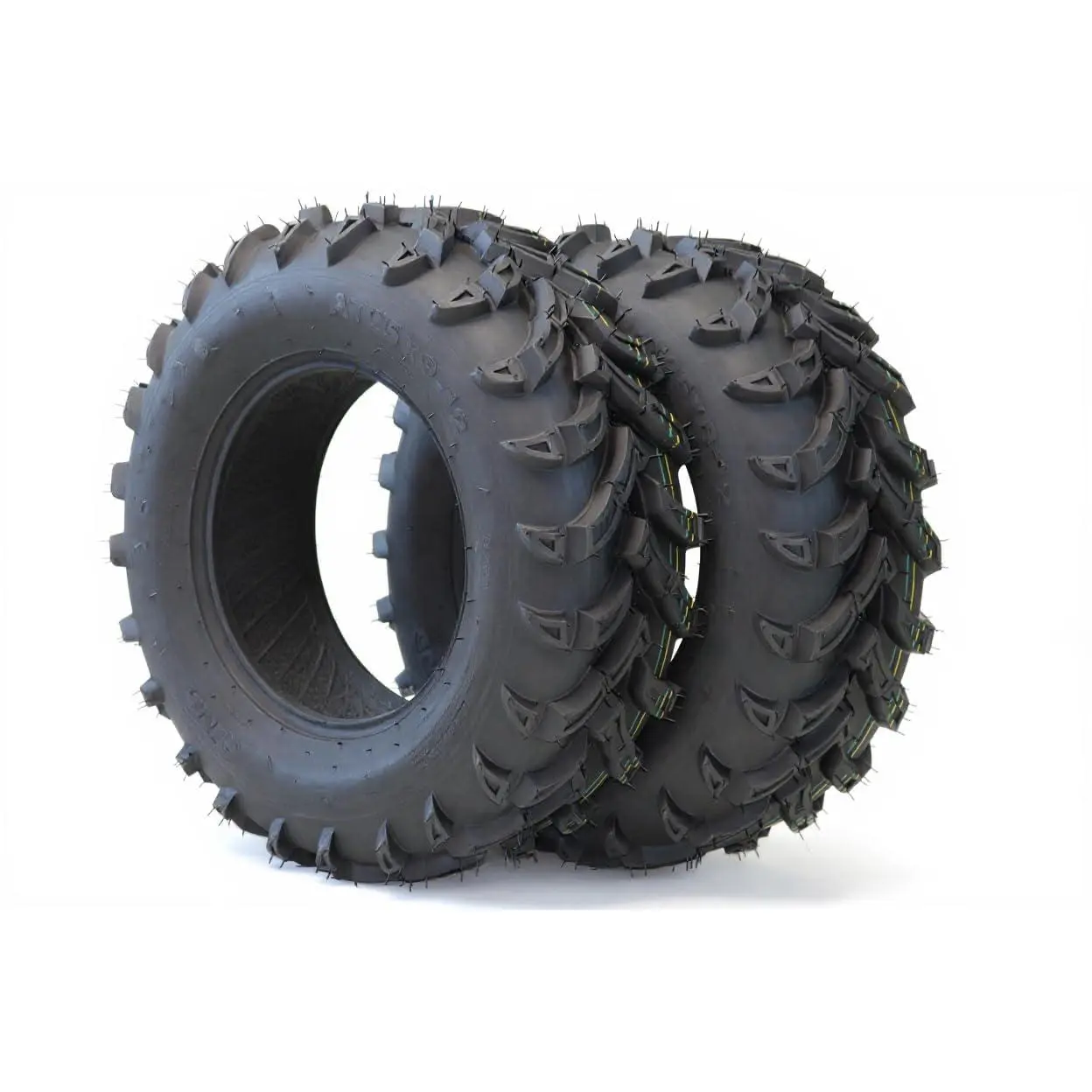 Garvee New Upgraded 2pcs 25x8-12 6PR 25x8-12 6PR ATV Tires, 25x8x12 All Terrain ATV UTV Off-Road Tires (Set of 2, Tubeless) Lawn Mower Tire Off-Road Use Only