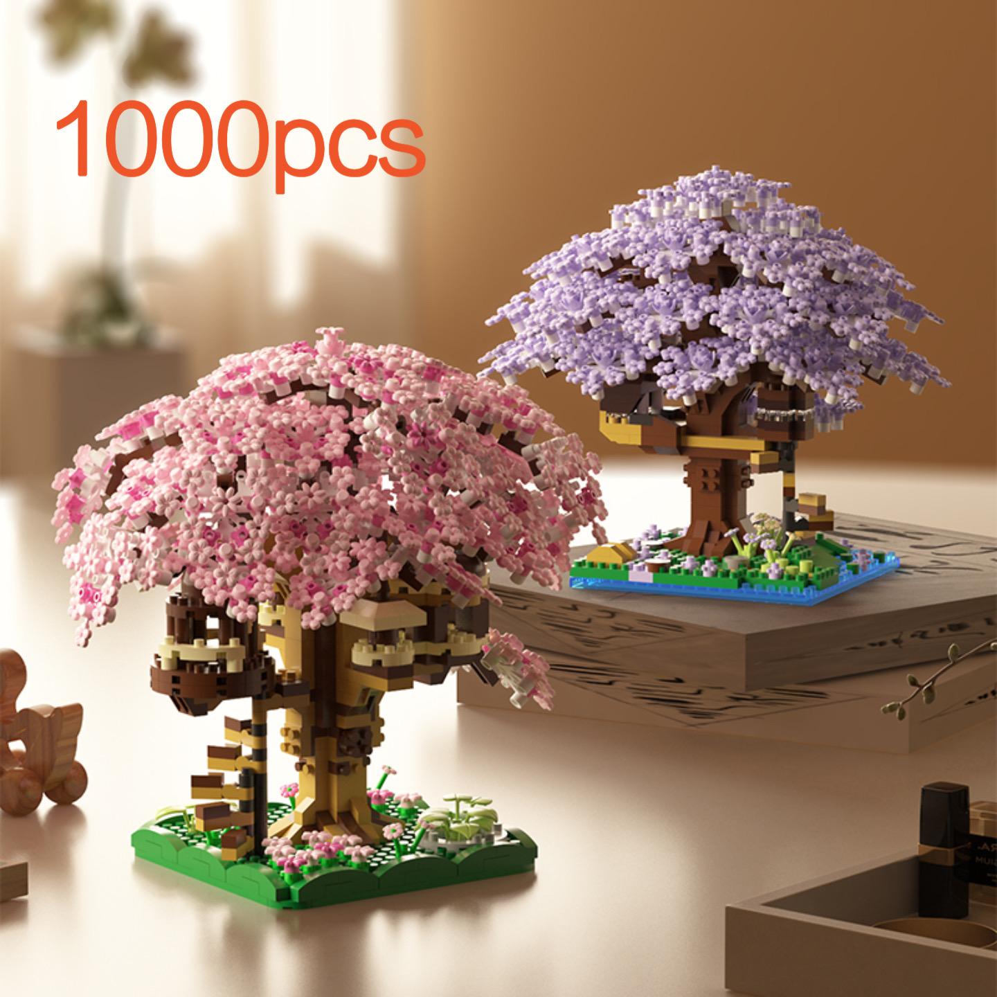 Mini Cherry Blossom Tree House Building Blocks Model (1 Box), Creative House Building Kit and Educational Blocks Toy for Kids, Home Decoration, Birthday and Festival Gift Mini Cherry Blossom Tree House Building Blocks Model (1 Box), Creative House Building Kit and Educational Blocks Toy for Kids, Home Decoration, Birthday and Festival Gift