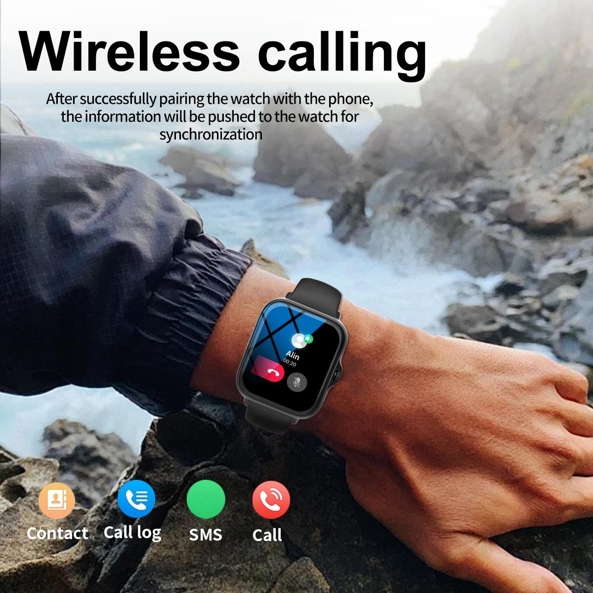 Sport Tracker Smart Watch for Women Men, Fitness 1.83" Smartwatch with ...
