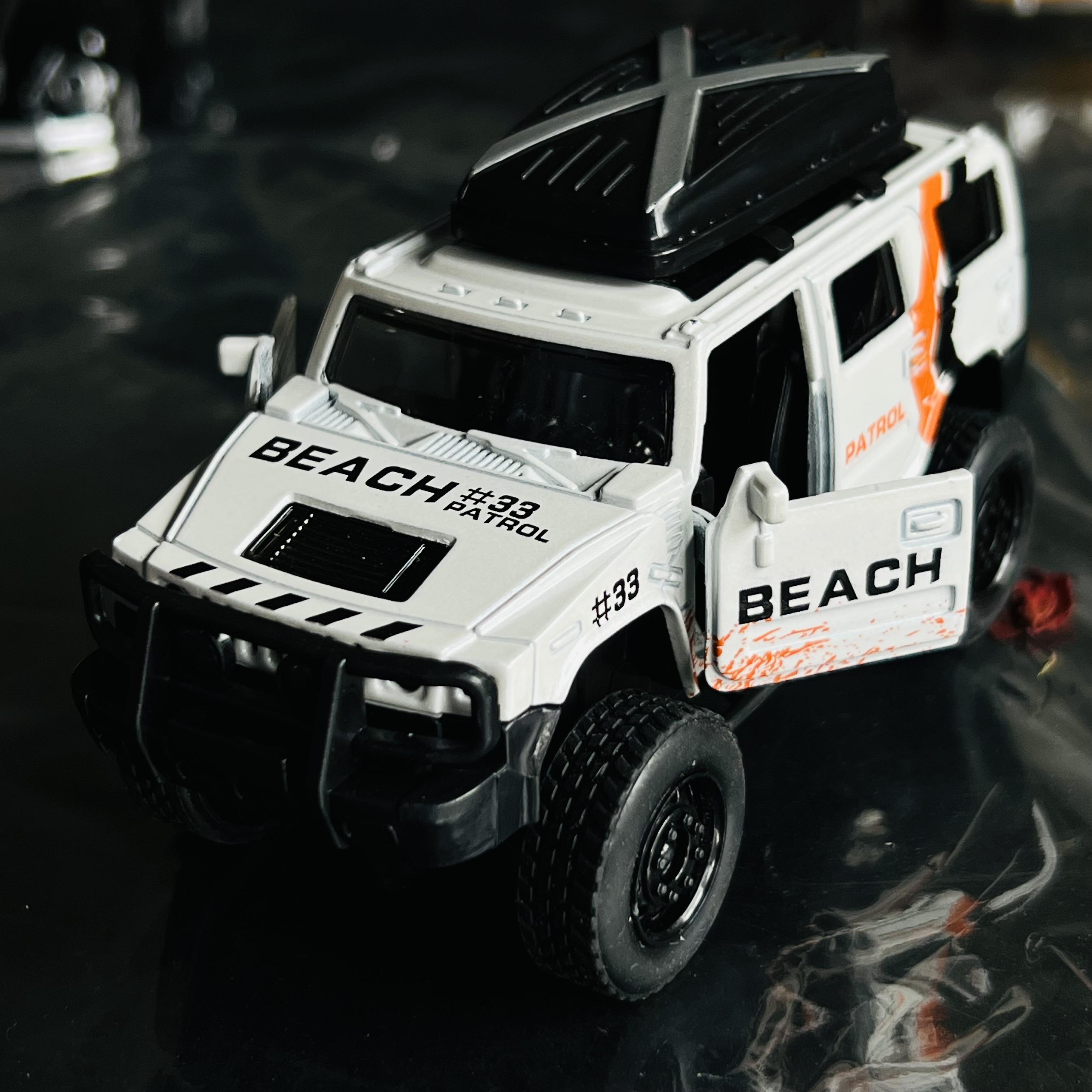 Super handsome gift off-road vehicle alloy car model children's toy door opening car model gift ornament