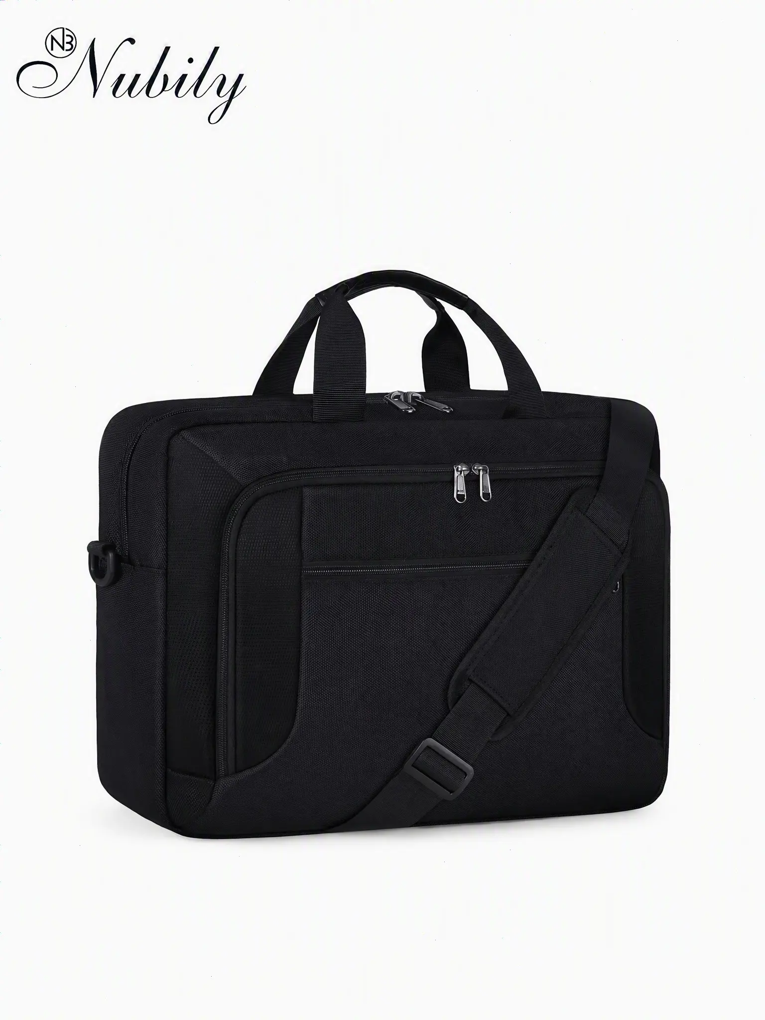 17.3 Inch Laptop Bag for Men and Women, Large Waterproof Briefcase, Adjustable Shoulder Messenger Bag for Business, Travel, College