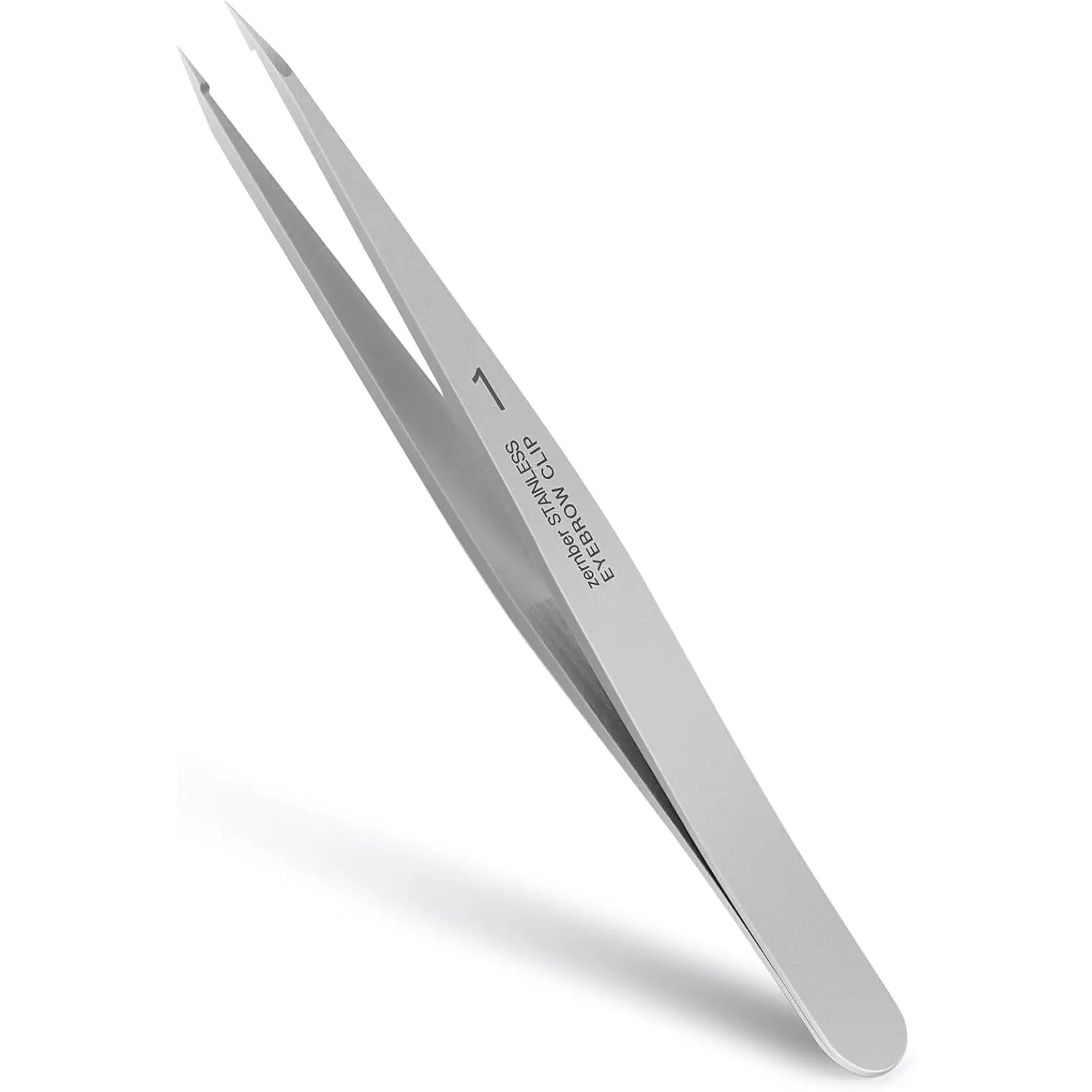 Pointed Tweezers  women Facial hair, Precision Tweezers  Eyebrows, Chin Hair,Ingrown Hair, Splinters, Glass Removal(Silver)