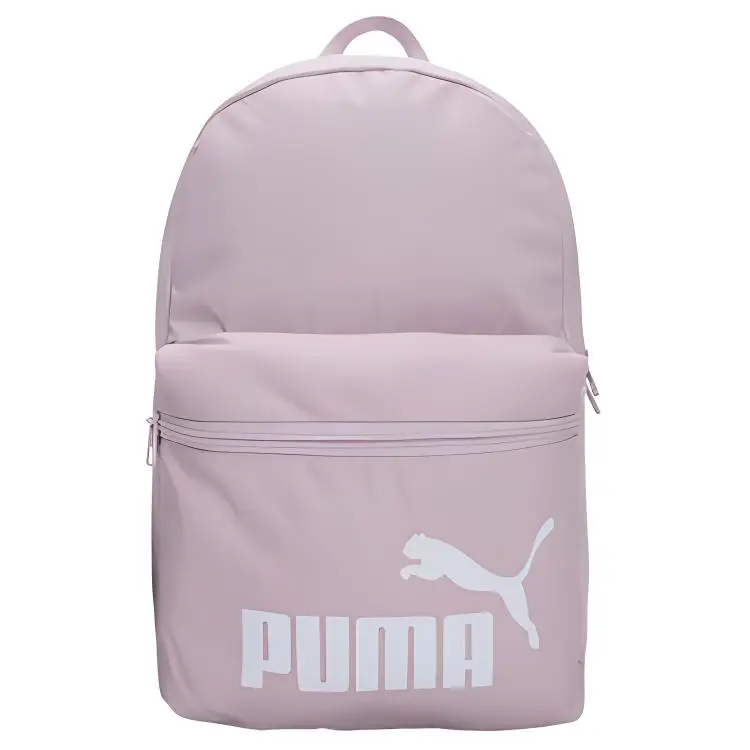 PUMA Polyester Backpack with Logo Print – Unisex Casual Style in Light Purple