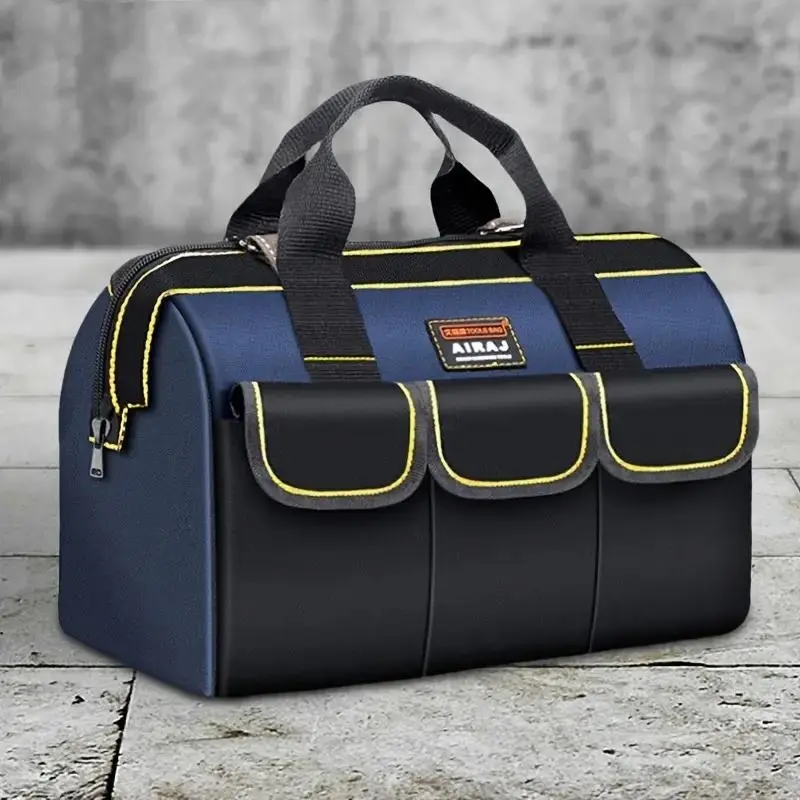 Electrician Tool Bag, Durable Oxford Cloth Heavy Duty Tool Bag with Multiple Pockets, Waterproof Storage Function Tool Organizer for Workshop, Car Repair, Home, Garden
