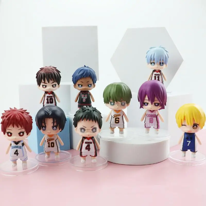 Anime Kuroko's Basketball Full Set Collectible Toy Figurine - Kuroko Tetsuya, Kagami Taiga, Takao Kazunari Multi-Size Statues, Boys' Gift Pendant, Home Decor Anime Characters Set Packs