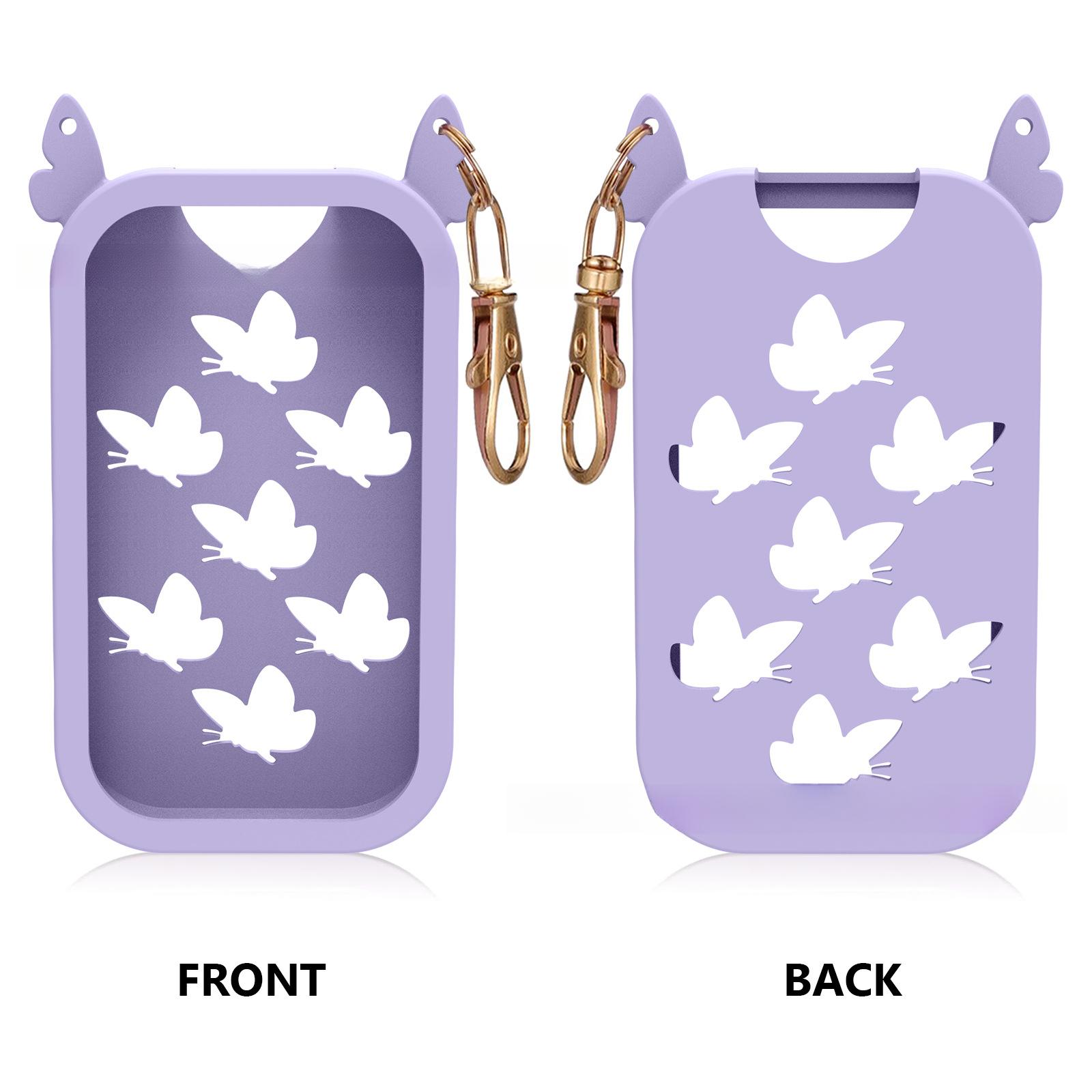 30ml Card-Style Travel Spray Bottle - Leakproof Refillable Perfume Atomizer for Toiletries, Portable Mini Sprayer Set with funnel, PP silicone case, Perfume dispenser