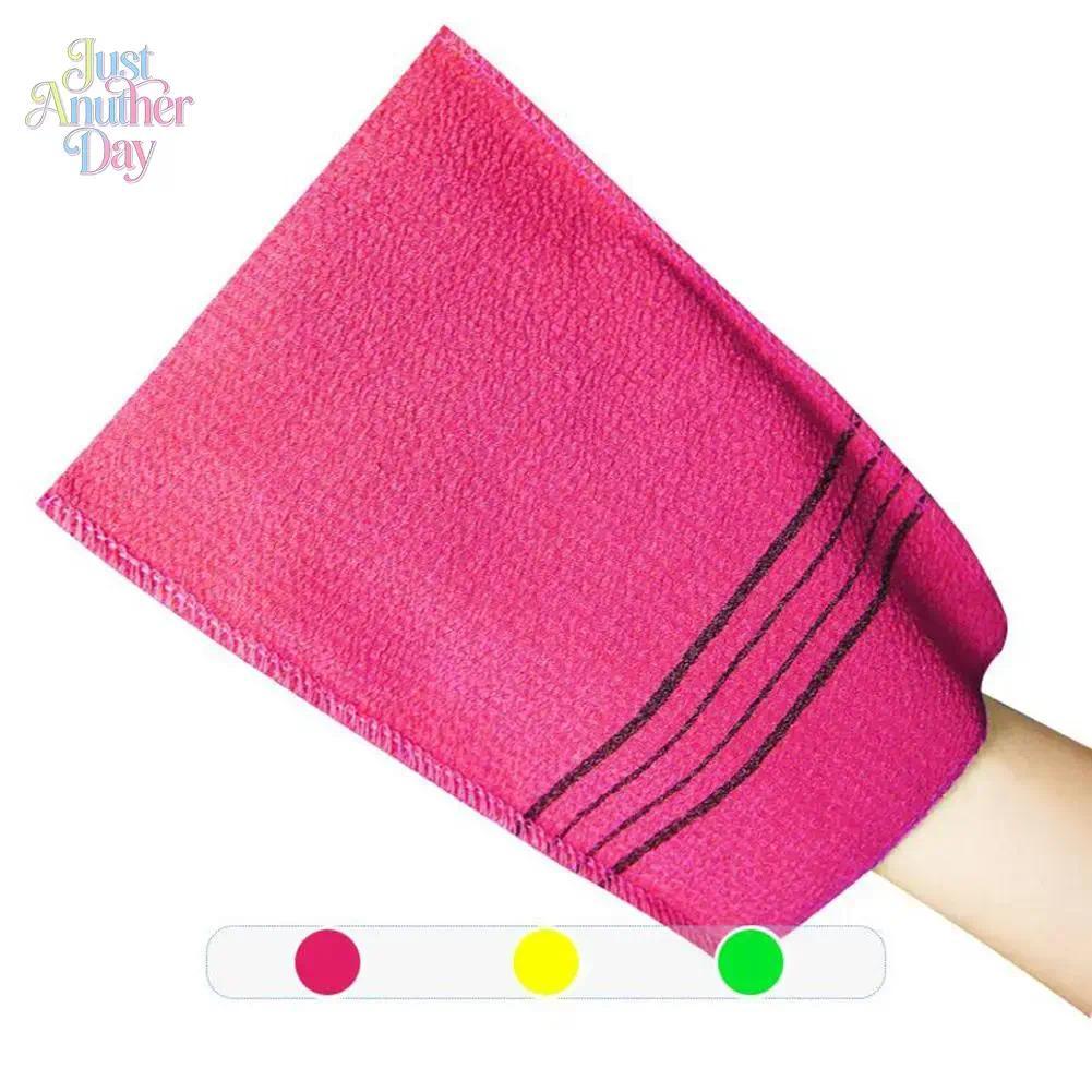 5Pcs Korean Exfoliating Shower Scrub Glove - Coarse Grain Portable Bath Wash Cloth for Adults