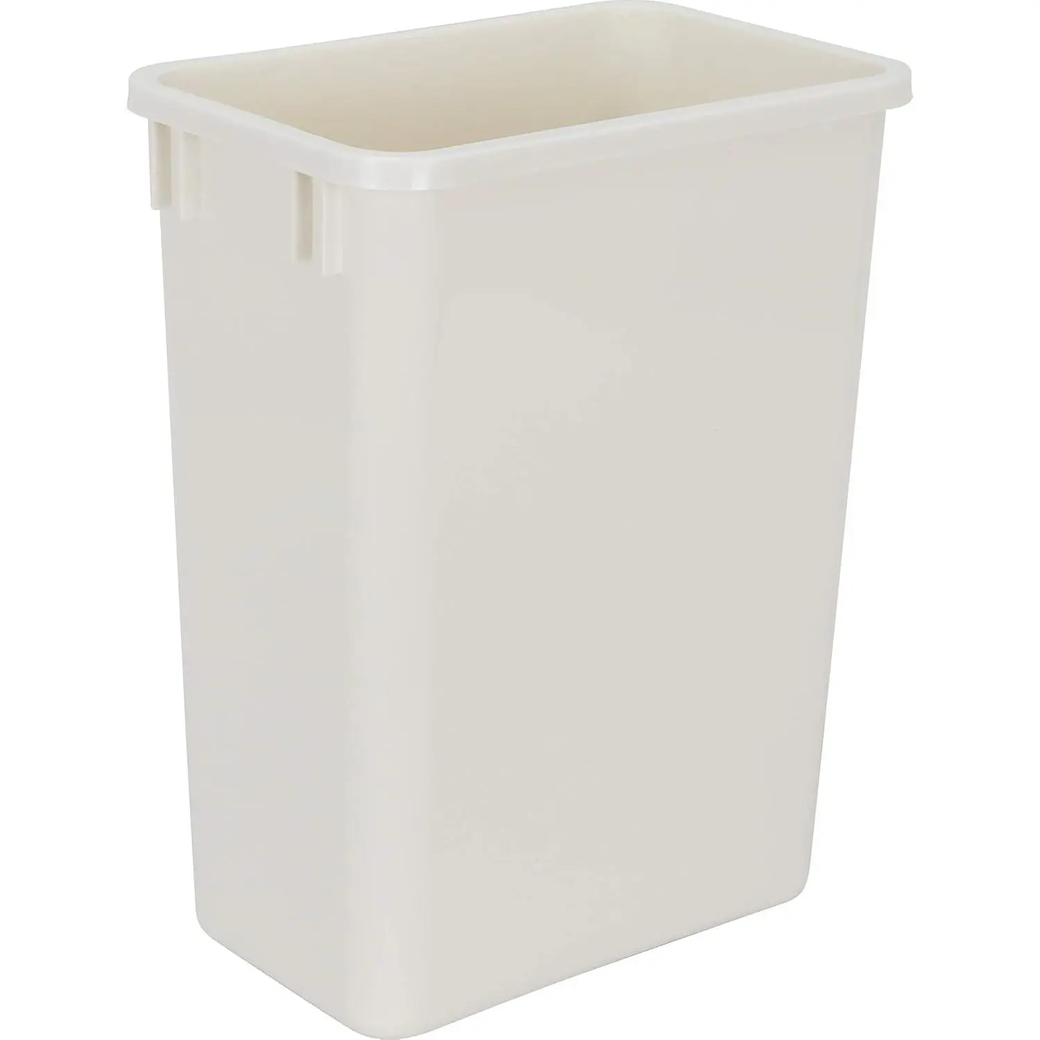 Plastic Trash Can - Indoor Garbage Bin for Kitchen, Home, Office & Commercial Use - Large Waste Disposal Tub - Compatible with Pull-Outs & Frames - 35-Quarts (Pack of 1) (8.75-Gallon) - White