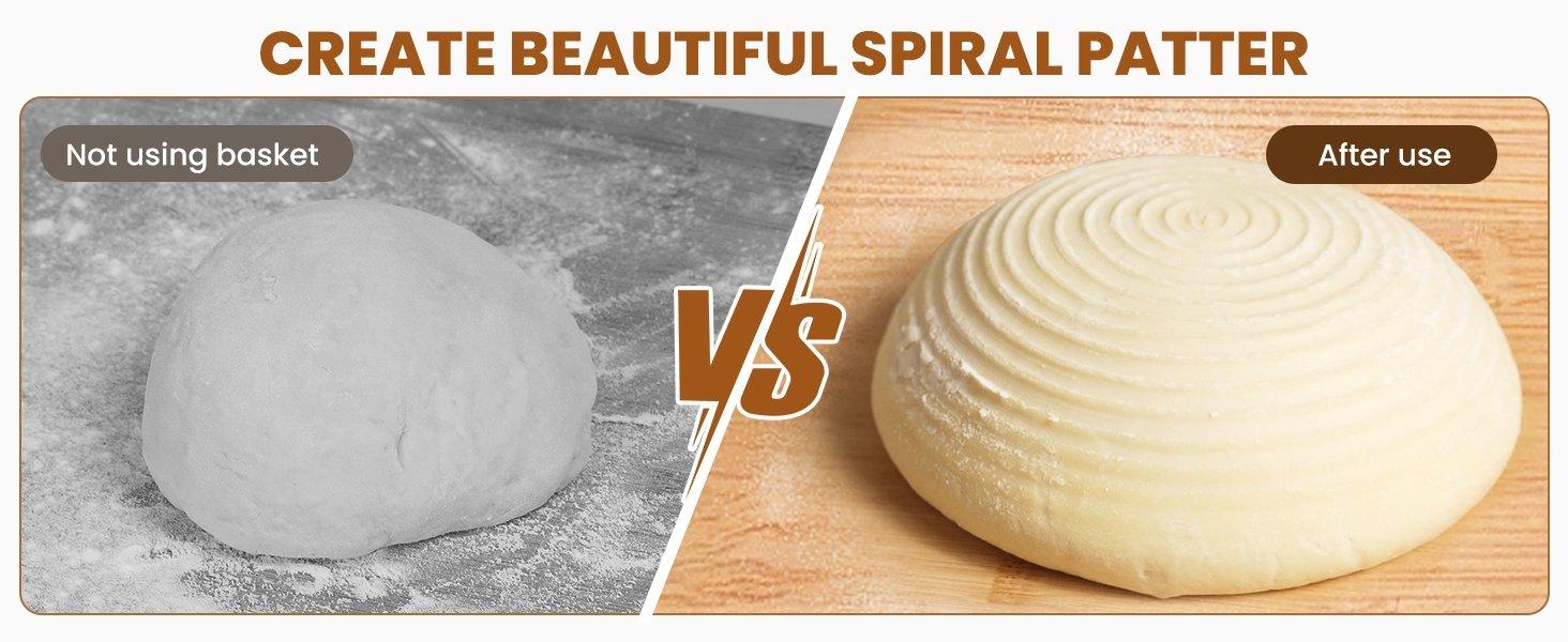 THE WELL KEPT 5 Inch Banneton Bread Proofing Basket Set of 6, Mini Sourdough Bread Baking Supplies, Small Banneton Basket Proofing Baskets for Sourdough Bread Baking