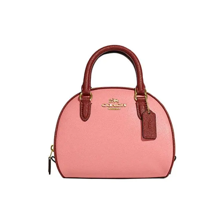 COACH Sydney 21 Crossbody Handbag for Women – Color-Blocked Logo Design in Mixed Candy Pink