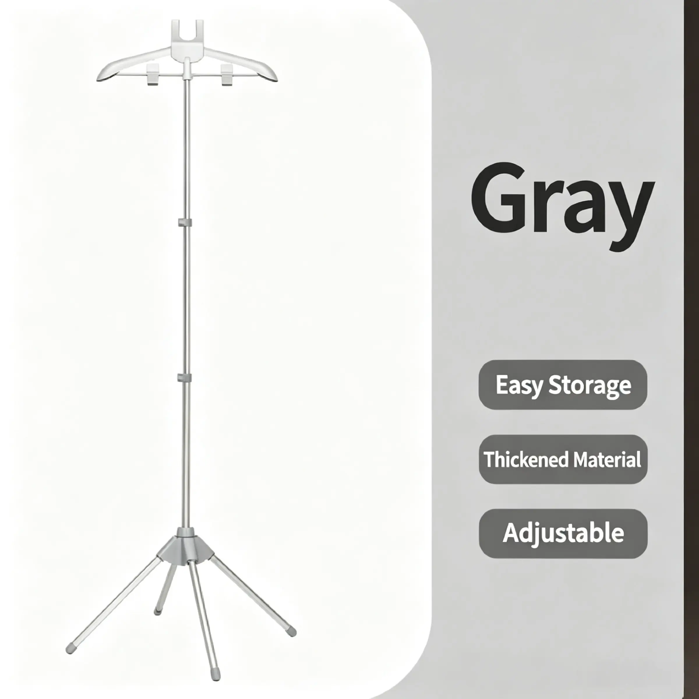 Adjustable Height Hanging Ironing Rack, Lightweight Aluminium Alloy Steamer Stand, 360° Rotatable Hanger, Foldable Portable Laundry Tool, Dry Rack For Clothes