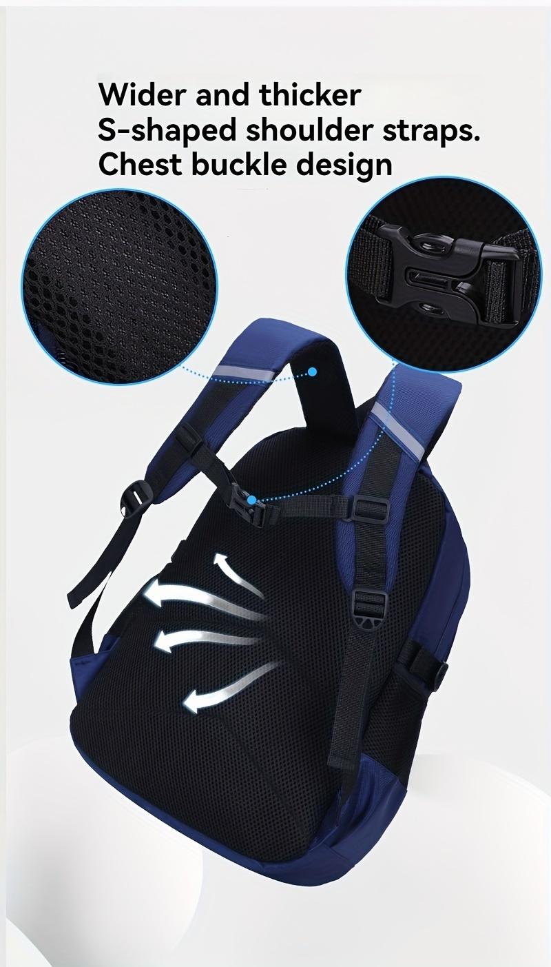 New Style Elementary School Backpack for Boys, Grades 1-3-6, Ages 6-12, Lightweight Casual Children's Shoulder Bag, Large Capacity Student Backpack