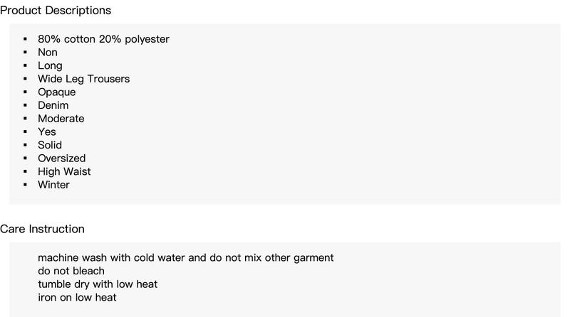 Cider Double Waist Solid Button Wide Leg Jeans