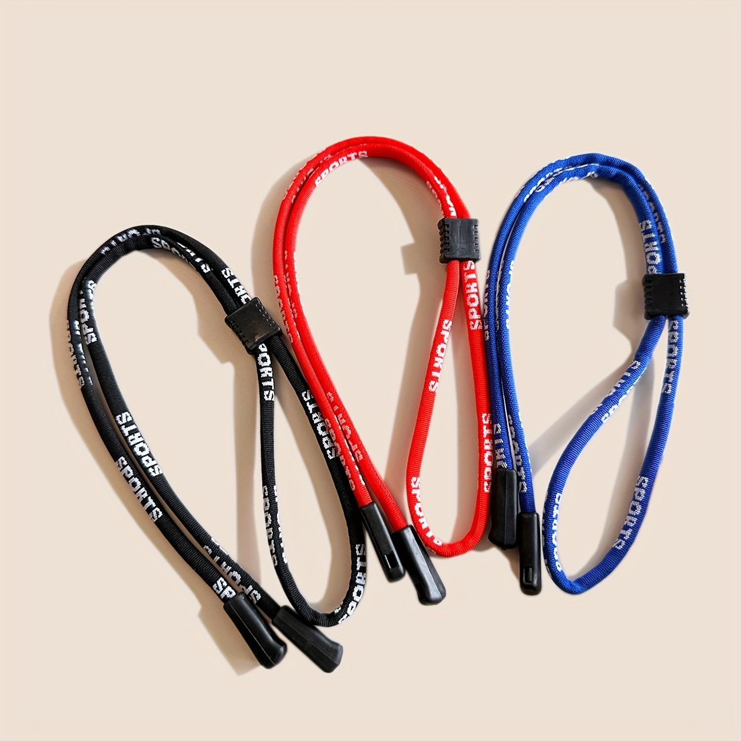 Sports Glasses Strap Holder, 3 Counts/set Adjustable Outdoor Sports Sunglasses Chain Lanyard, Anti Slip Glasses Cord Rope for Women & Men