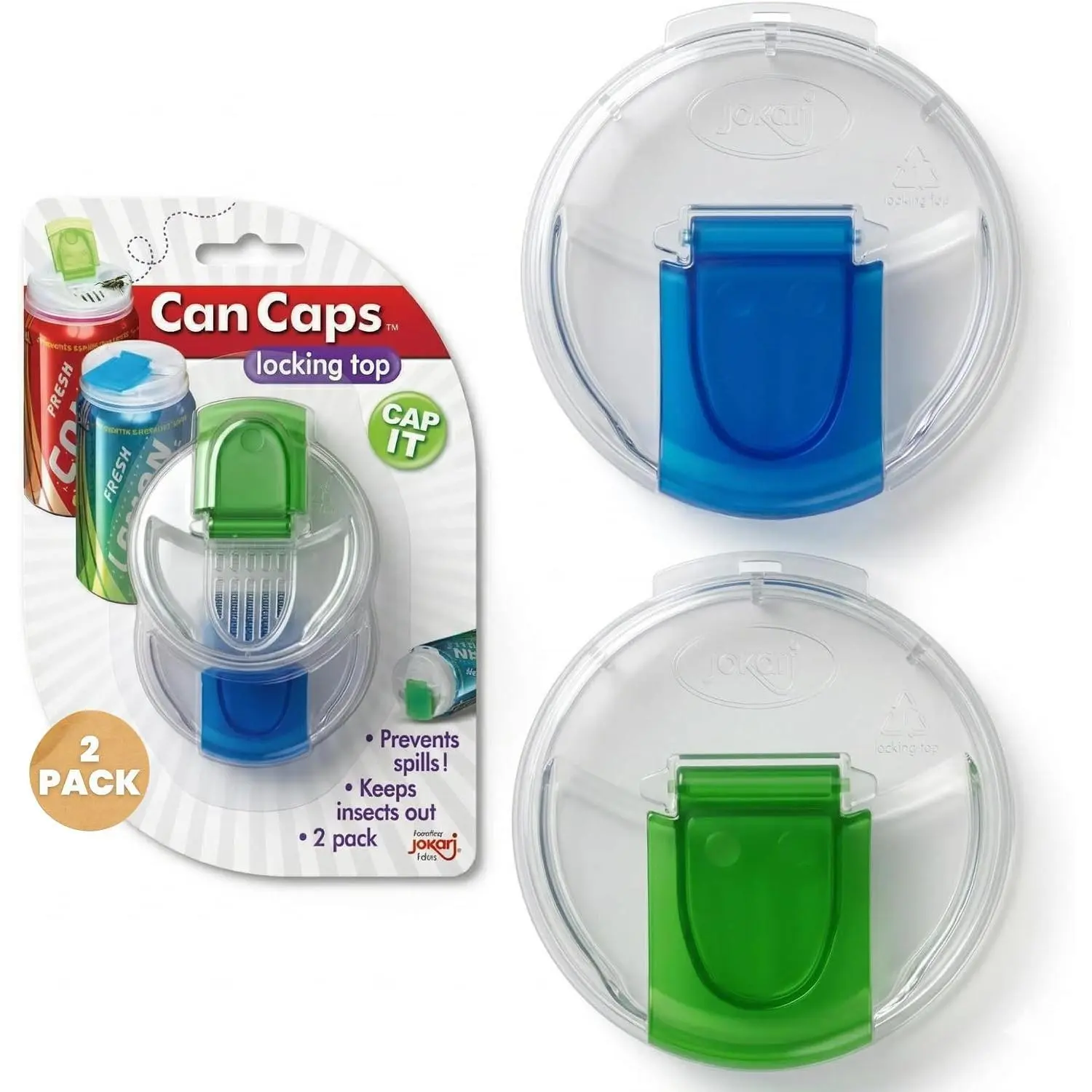 Snap and Sip Can Caps, Pack of 2