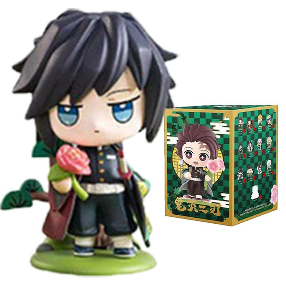 Demon Slayer Tanjiro Kamado Nezuko anime cartoon figure blind box creative personalized statue model ornament surprise gift box