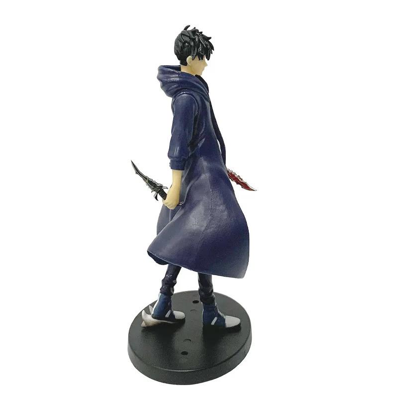 In Stock Solo Leveling Shadow King Figure Sung Jinwoo Cheng Xiaoyu Handheld Model Desktop Ornament Anime Collection Model Gift