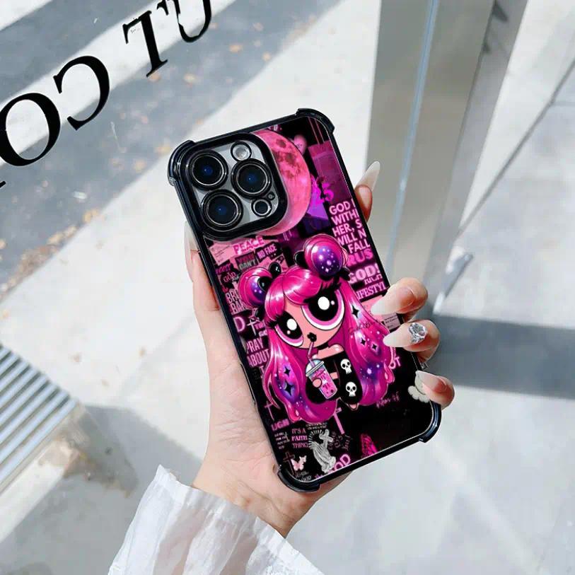 Anime P-Powerpuff Y2K G-Girl Fashion Shockproof Phone Case,For iPhone 17 Air 16 15 14 13 12 11 Pro Max Plus Samsung S26 S25 S24 S23 S22 Plus Ultra Multiple Options Available Holiday Gifts and Fashion Items