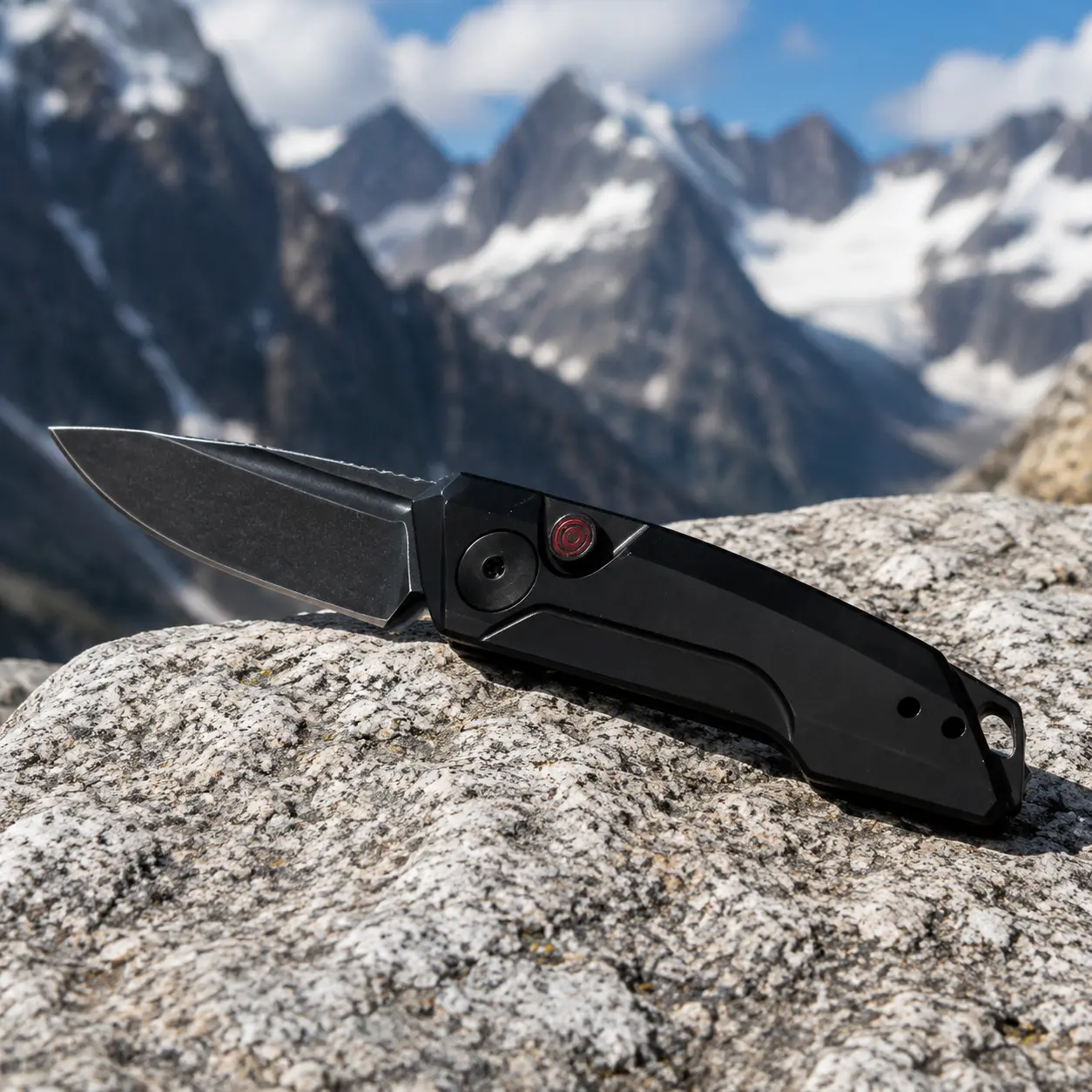 Outdoor Utility Folding Knife CPM-154 Steel Blade KS 7250 Aluminum Handle EDC Carry Hiking Camping Pocket Tool Bushcraft Fire Starting Emergency Prep