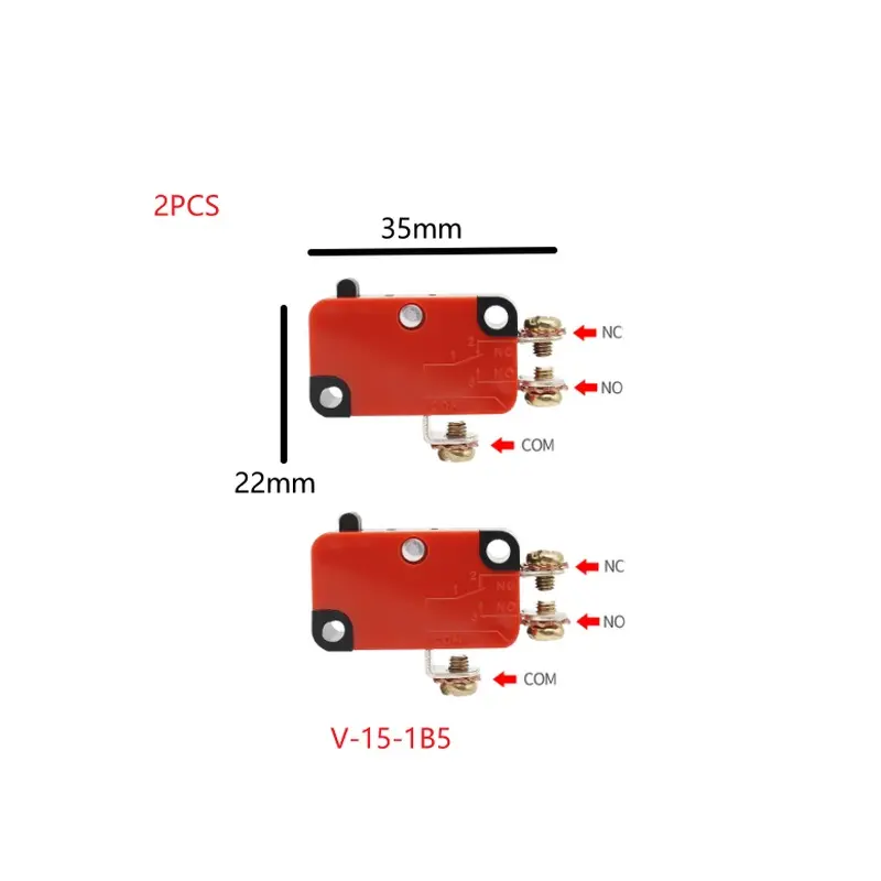 2pcs Microswitch Travel limit switch V-15-1B5 Cut Off Switch