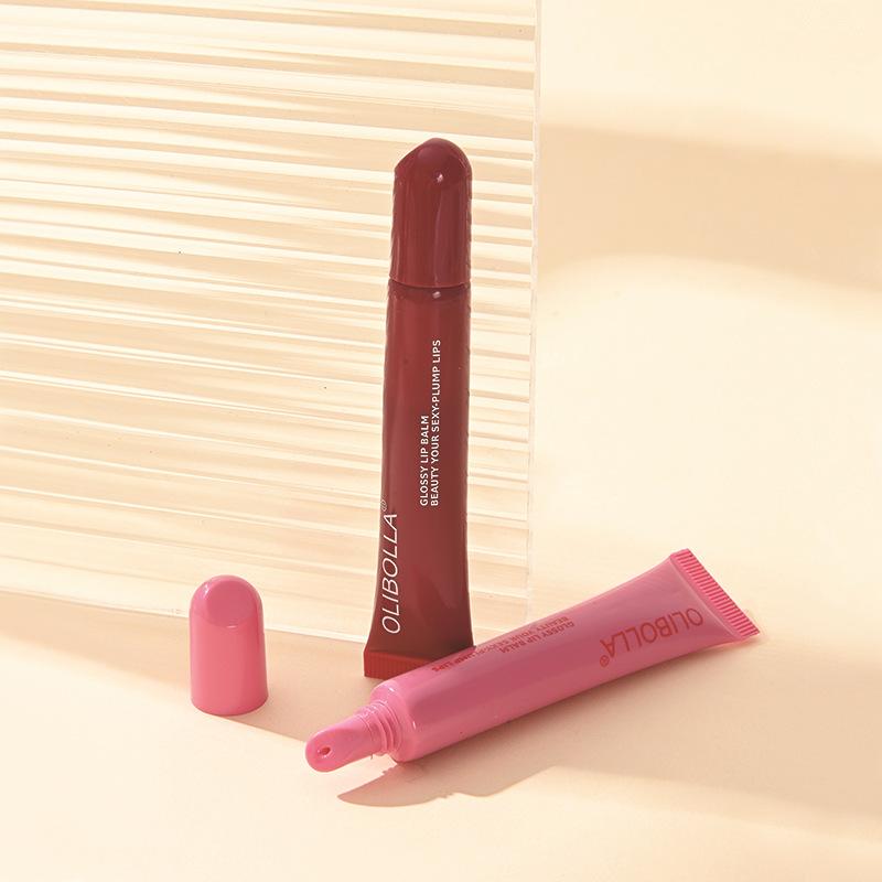 GET THE GLAZED GLASS LIPS! [OLIBOLLA Official] Peptide Lip Treatment: High-Shine Plumping Lip Glow Oil, Hydrating & Nourishing Lip Gloss, Non-Sticky Finish 3-in-1 Glaze