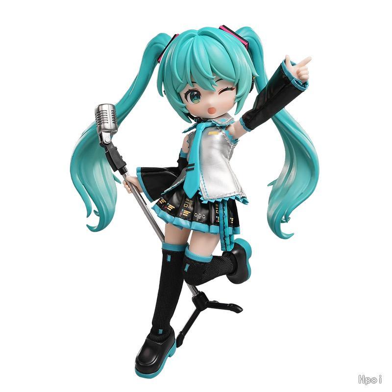 In Stock Original Brooke  Block Man Qiyu Edition Hatsune Official Server Ver. 14cm Anime Movable Doll Figure Ornament Model