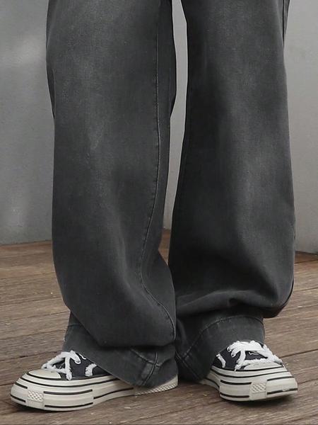 Men's Wide Leg Jeans, Loose Casual Comfy Denim Trousers for Daily Wear, Fashion Men's Bottoms for All Seasons, Pants