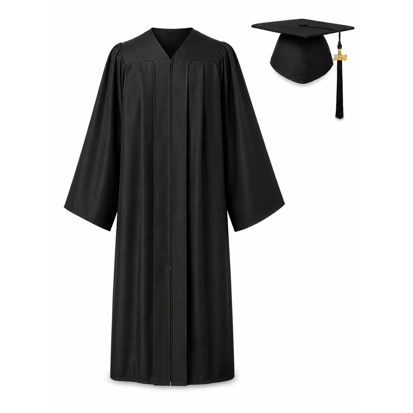 Matte Graduation Cap and Gown with 2026 Tassel for High School & College Bachelor