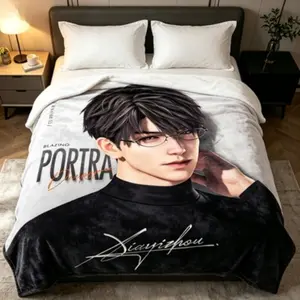 Caleb Love and Deepspace Blanket, otome blanket, anime blanket, gaming blanket,Applies to Super soft  decorative sofa/sofa/bedroom, Caleb blanket, Best friend’s birthday gift,Fluffy and warm—a must-have blanket for cozy lounging at home.